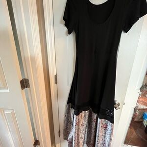 Elegant Black and Gold Dress